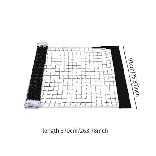 Pickleball Net Detachable Portable Pickleball Net Practice Net Replacement Oxford Cloth Polyester Construction Sturdy and Wear Resistant
