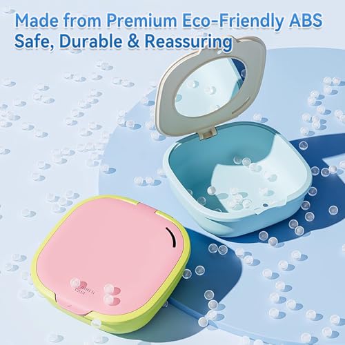 Retainer Case Compatible with Invisalign - Denture Mouth Guard Aligner Holder with Vent Holes and Mirror Travel Friendly Retainer Container for Students & Women(1pcs) (Cyan) - color: Cyan