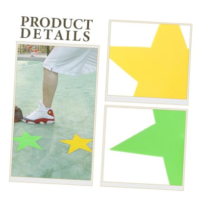 BESPORTBLE 3pcs Non- Carpet Markers Floor Markers for Basketball Classroom and Sports Training Shape Design Fluorescent