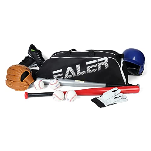 EALER Baseball Bat Tote Bag & T-ball, Softball Equipment Bag - Gear for Kids, Youth, and Adults Holds Bat, Helmet, Glove, Cleats, Shoes and More - color: Black