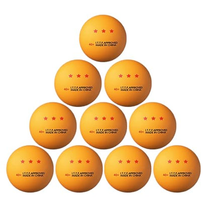 10 Pcs Professional Pingpong Ball 3 Star Table Tennis Outdoor and Indoor for Training, Competition Professional Training Equipment