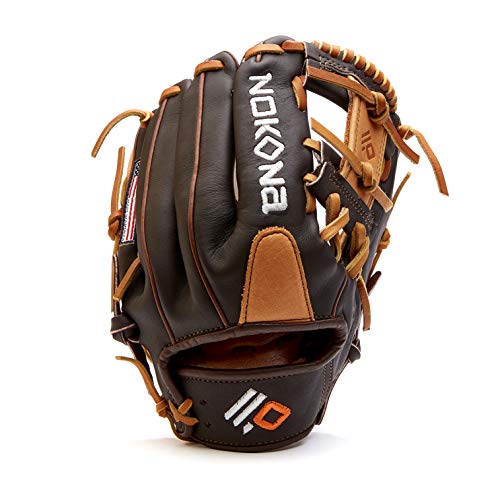 Nokona S-200I Handcrafted Alpha Baseball Glove - I-Web for Infield and Outfield Positions, Youth Age 14 and Under 11.25 Inch Mitt, Made in The USA