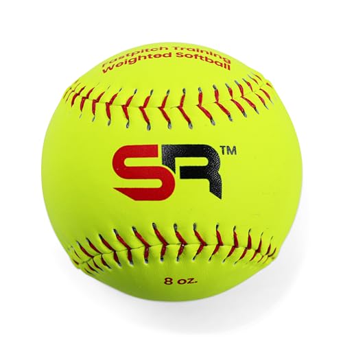 Score It Right Weighted Softballs – 5 Sizes - Softball Training Weighted Balls – Softball Training Equipment to Improve Hitting Strength, Power, Precision – Practice Softballs for All Levels - style: 8oz