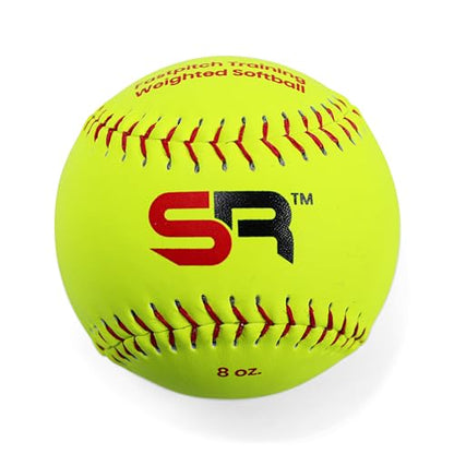 Score It Right Weighted Softballs – 5 Sizes - Softball Training Weighted Balls – Softball Training Equipment to Improve Hitting Strength, Power, Precision – Practice Softballs for All Levels - style: 8oz