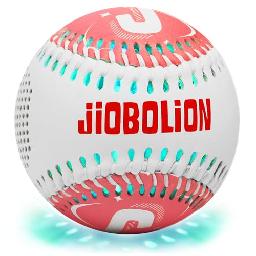 Glow Baseball Bluetooth Speaker，Portable Sports Gift for Fans, Waterproof Outdoor Speaker with Party Lights. - color: Pink