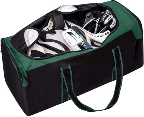 Jetstream Heavy Duty Multi Pocket Durable Sports Gym Equipment Travel Duffel Bag - color: L 32" Green, size: 32IN