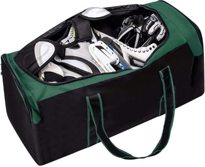 Jetstream Heavy Duty Multi Pocket Durable Sports Gym Equipment Travel Duffel Bag - color: L 32" Green, size: 32IN