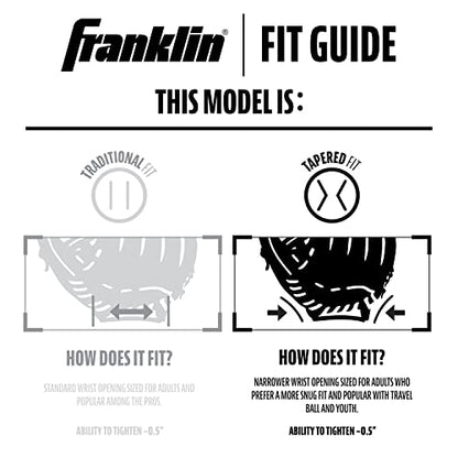 Franklin Sports CTZ5000 Baseball Gloves - Adult + Youth Fielding Gloves + Catcher's Mitts - Multiple Styles + Colors