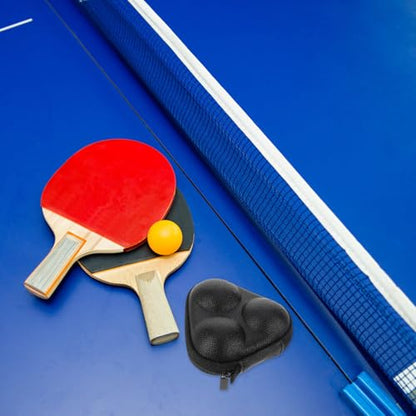 ABOOFAN Portable Table Tennis Ball Case 3-ball Holder Black Triangular Ping Pong Ball Storage Organizer Compact Outdoor Use