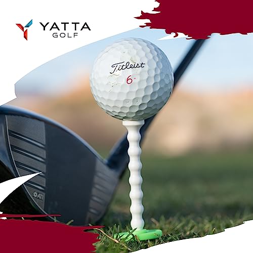 YATTA GOLF Telos Premium Golf Tees, Adjustable Golf Tees, Tee Off with Greater Consistency and Shoot Better Scores