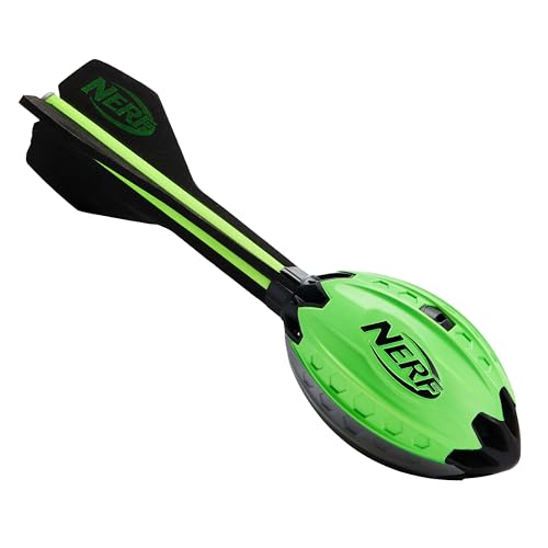 Nerf Elite Vortex Aero Howler Foam Football Soft Vortex Football for Long-Distance Throws - Innovative Hollow Air Flow Design - Kids Aero Howler Whistle Vortex Foam Ball - color: Green