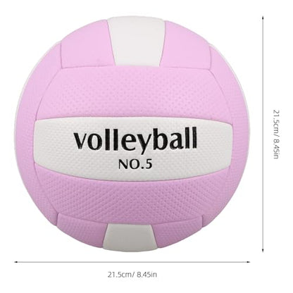 Volleyball Official Size 5 - Waterproof Indoor Outdoor Soft PVC Volleyball for Youth Adults, Beach Play, Game, Gym, Training