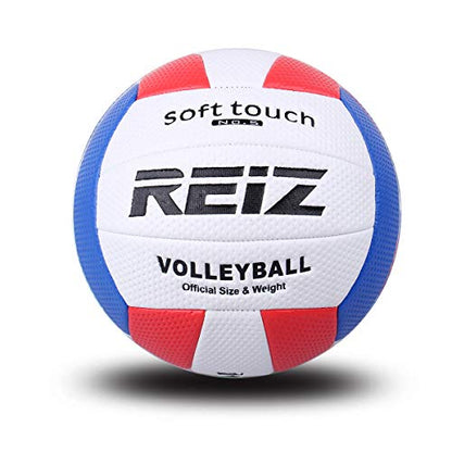Soft PU Volleyball Official Size 5# Volleyball Professional Indoor - color: White Blue Red
