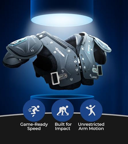 Sports Unlimited Xcalibur Youth Football Shoulder Pads, Youth Shoulder Pads for Football