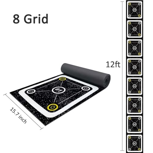Rubber Agility Ladder 8.8 Ft Non-Slip Speed Agility Training Ladder for Soccer Footwork Training，Flat Agility Ladder for Children's Physical Training Equipment - color: 12 ft