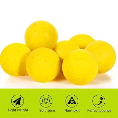 WinnerWhy Foam Tennis Balls for Adult Practice Yellow Soft Foam Tennis Balls Bulk for Beginners Man Trainin