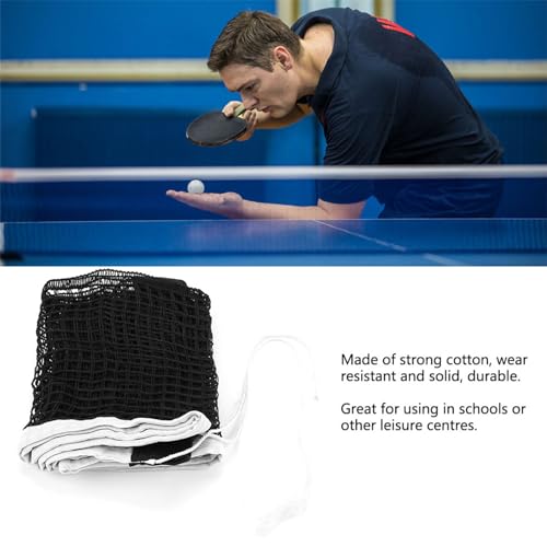 Retractable Table Tennis Net for Training Competition, Portable & Easy Setup Premium Replacement Table Tennis Net Posts Set with Strings for Schools Leisure Centers