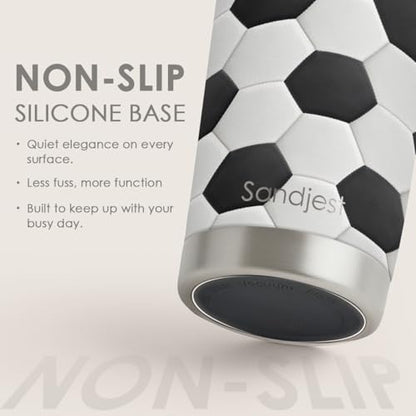 Soccer Tumbler 20oz Stainless Steel Insulated, Travel Coffee Cup, Sport Tumblers Gifts for Soccer Lovers, Men Women, Coach, Birthday, Christmas - color: Soccer
