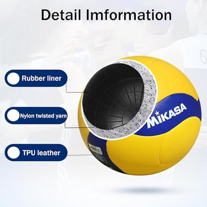 iFCOW Beach Volleyball - Official Size 5 Indoor/Outdoor Volleyball for Teens & Adults