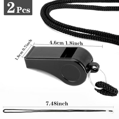Whistle, Whistle for Coaches, Plastic Whistles for Adults, Coach Whistles with Lanyard, Referee Whistle Loud Crisp Sound Whistle Emergency for Teacher Polices Officials Sport Training Lifeguard