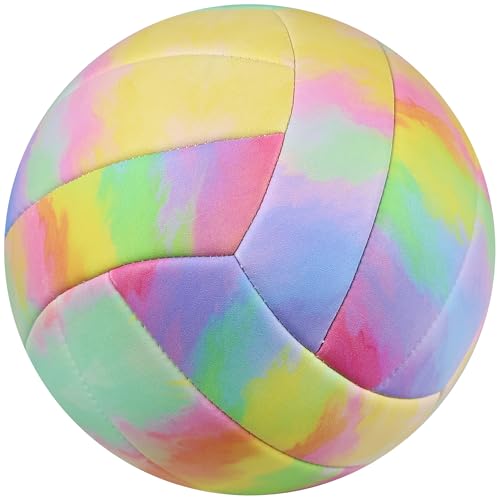 Volleyball Size 5 - Premium PU Leather, Ultra-Durable Soft to The Touch for Youth, Adults, Ideal for Indoor, Outdoor, Beach Sports Training