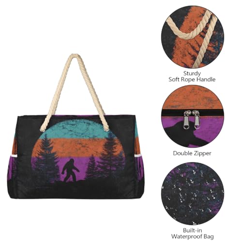 Beach Bag Waterproof Sand-proof Canvas Tote Lightweight Shoulder Bag Suitable for Family outdoor travel - color: D1