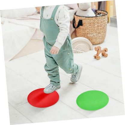 BESPORTBLE 5pcs Soccer Training Markers Flat Pads for Agility Drills and Speed Workouts Field Indoor Floors