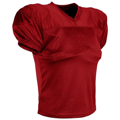 Champro Boys Preseason Football Practice Jersey - color: Scarlet, size: Small