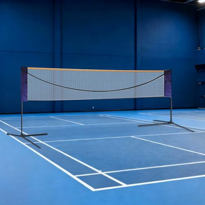 Adjustable Badminton Net Set ，Portable Multi-Sport Volleyball Tennis Soccer Practice Net with Carry Bag, Height & Width Adjustable for Outdoor Sports