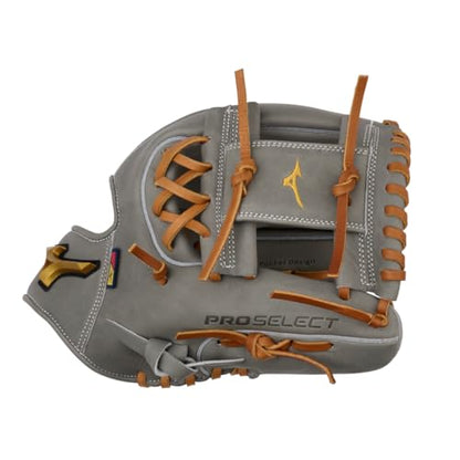 Mizuno Pro Select FP - color: Deep 3 C Web - Gray, size: 11.75" | Infield | Deep Pocket Design