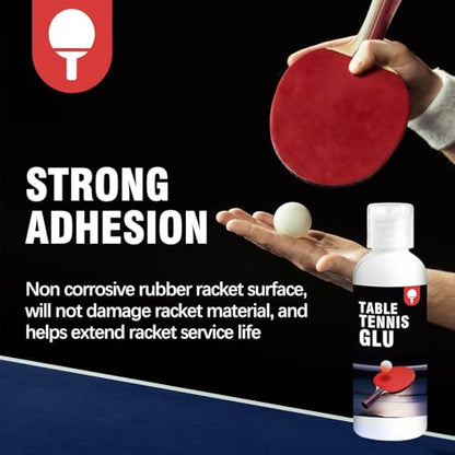150ml Table Tennis Glue Kit - Includes 6 Sponges for Quick & Easy Table Tennis Rubber Replacement