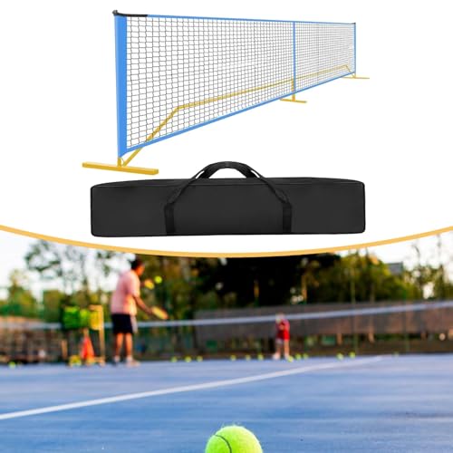 Pickleball Net Portable Pickleball Net System 22FT Regulation Practice Net Polyester Oxford Cloth Metal Construction Easy Assembly Suitable for