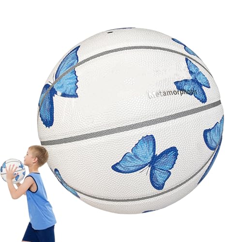 Outdoor Basketball - High Elasticity Indoor Outdoor Basketball, Portable Lightweight Sport Equipment Accessories for Competition Travel Home Beach Court Playground Training Exercise Fun for Kids Teens