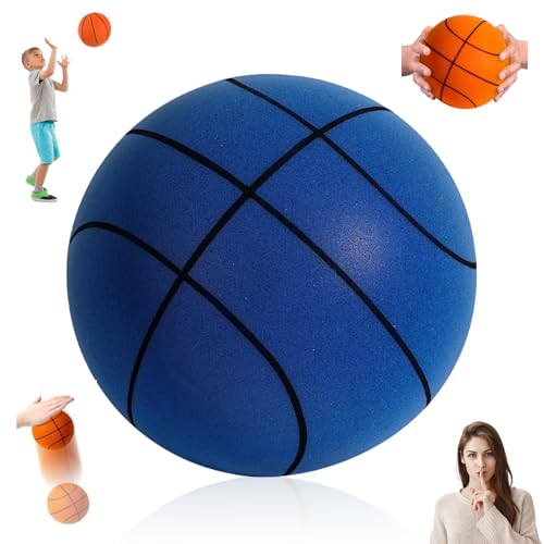 Dribble Dream Silent Basketball - Upgrade Indoor Training Quiet Ball, Foam Basketball Gift for Youth - color: Blue, size: NO.3