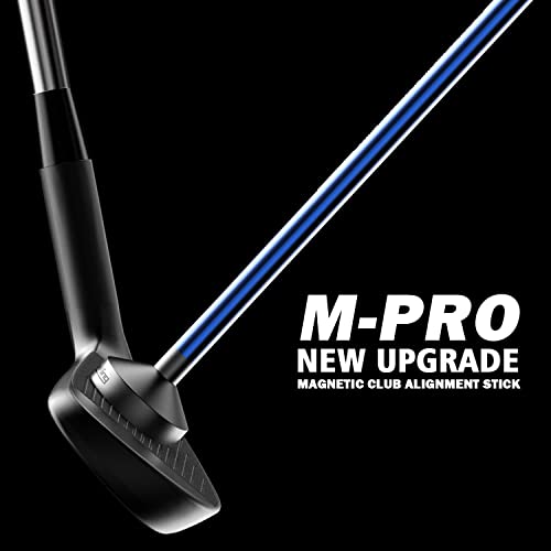Golf Magnetic Alignment Rods,Golf Club Alignment Sticks,Magnetic Swing Training Aid Accessories Visualize Calibrate Golf Shots,hit the Target with the Right Golf Swing,Golf Gift