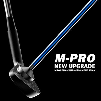 Golf Magnetic Alignment Rods,Golf Club Alignment Sticks,Magnetic Swing Training Aid Accessories Visualize Calibrate Golf Shots,hit the Target with the Right Golf Swing,Golf Gift