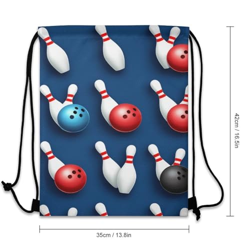 Beam Backpack Drawstring Sack Large Capacity for Soccer Basketball Sports Workout Equipment Travel, Bowling Ball Bags - color: Picture (744)