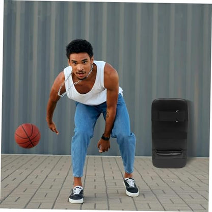 Basketball Mat Mutitool Pro Tools Blocking Cushion Basketball Training Blocker Pad Basketball Blocking Pad, Pu Leather, Pearl Cotton Comfortable Blocking Pad (15.6x7.8 inch), Black