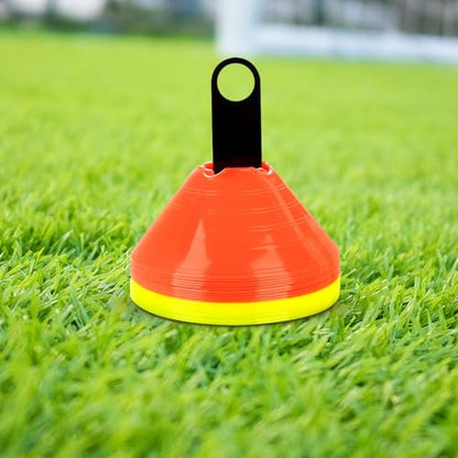 SEWACC 8pcs Soccer Cone Holders Disc Cone Racks Portable Soccer Training Equipment Carrying Stands for Football Field Practice