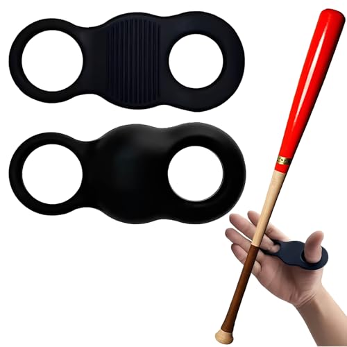 2 Pack Baseball Thumb Guard, Hitter Training Aid, Batting Aid and Grip Enhancer, Baseball Accessories Baseball Training Equipment Reduce Bat Sting, Black