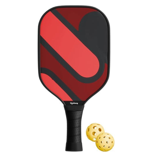 Pickleball Paddle Set | T700 Carbon Fiber Surface | 19mm Thick Design | Includes 2 Balls & Protective Cover | Cushioned Comfort Grip | Durable Build | Ideal for Kids & Adults