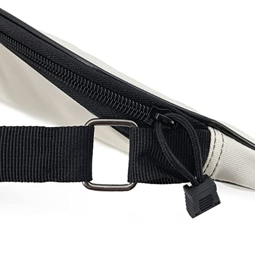 Tennis Bag Lightweight and Padded Tennis Rackets Cover with Adjustable Shoulder Strap - color: Beige, size: 31"x11.4"