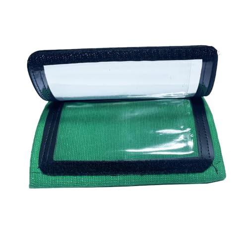 DD QB Playbook Wristband Youth and Adult Size - Black Football Quarterback Play Wristbands - Wrist Coach for All Sports with 3 Compartments - color: Green, size: Youth