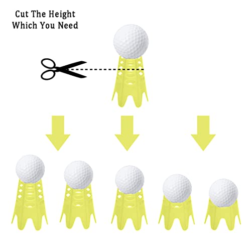 Plastic Golf Tees, Golf Simulator Tees for Home, Outdoor Indoor Golf Tees Simulator Practice Training, Golf Mat Tees for Winter Turf and Driving Range