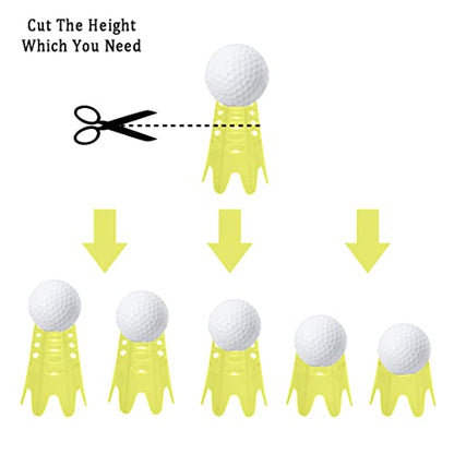 Plastic Golf Tees, Golf Simulator Tees for Home, Outdoor Indoor Golf Tees Simulator Practice Training, Golf Mat Tees for Winter Turf and Driving Range