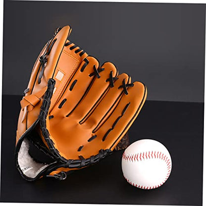Balacoo Men's Baseball Glove Adult Size Softball Gloves Thicken Pu PVC Random Color
