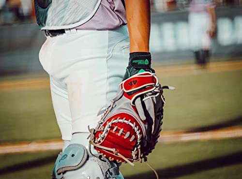 Team Defender Pro Series Padded TD Baseball Glove | Glove Protects Thumb | Rigid Rubber Thumb Mold Prevents Hyperextension, Hand Injuries - size: Small