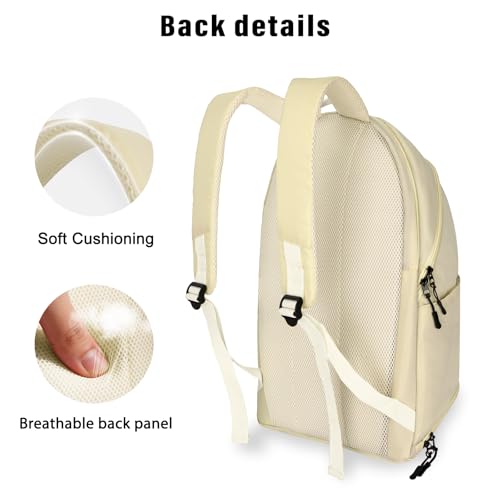 Goloni Tennis Backpack - Professional Tennis Bag for Men & Women - color: Beige