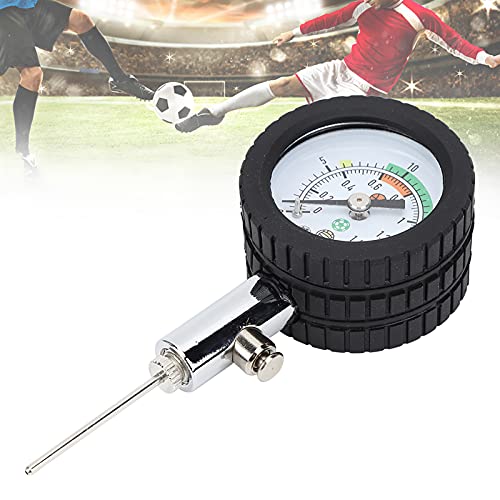 Soccerball Air Pump, Portable Football Basketball Volleyball Pointer Pressure Gauge, Mini Utility Air Pressure Gauge Barometer Tool