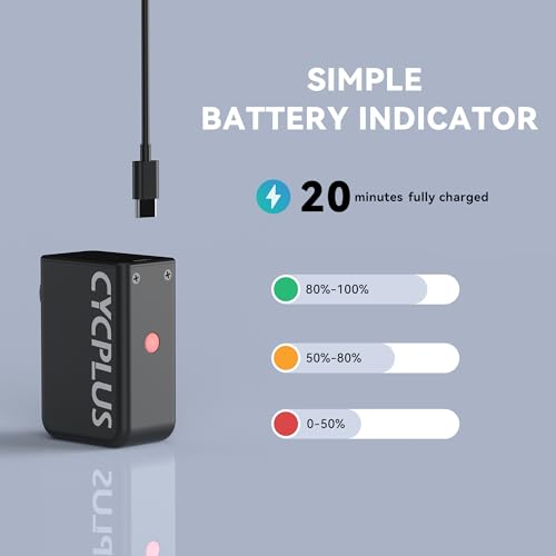 CYCPLUS AS2 Tiny Pump Bike Pump Portable Ultra-Mini 100PSI Electric Bicycle Pump Type-C Rechargeable Battery, No Pressure Display(Winner of The EUROBIKE Award 2023) - style: Black